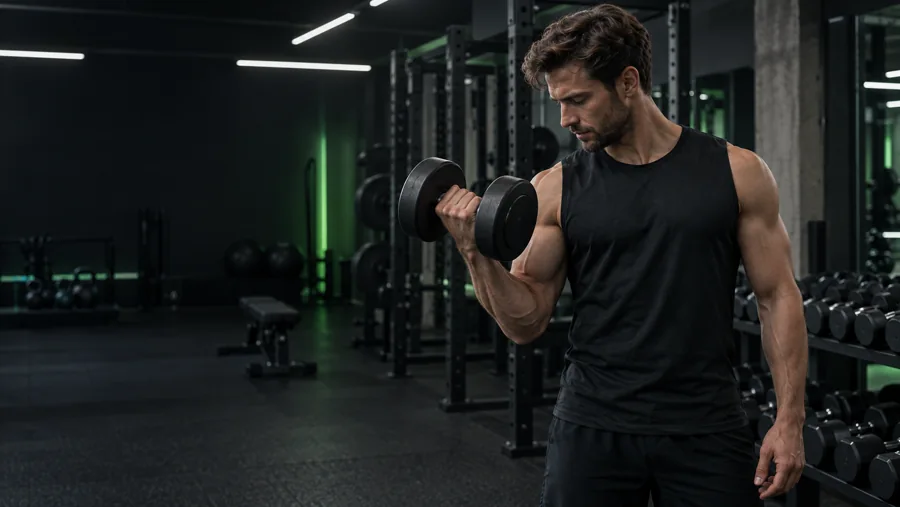 Illustratives Anzeigenmotiv für Fitness und Studios